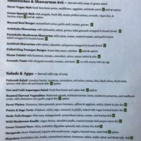 Menu 12/31/24 at Savor in San Francisco