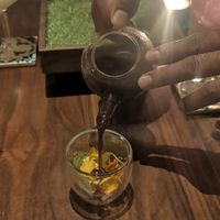 1st Course: “Compost” Broth  at Encanto in Lisbon