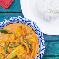 Massaman curry at Luk Thai at The Cricketers in Cambridge