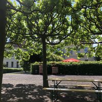 Outdoor seating  at The Museum Cafe in Berlin