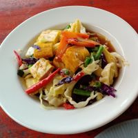 stir fried mixed vegetables with tofu. at Nana Kitchens - ครัวานา in Koh Samui