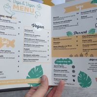 Veg menu at Restaurant West in Utrecht
