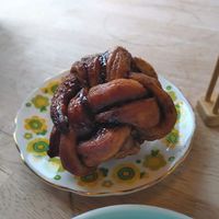 Cinnamon knot at Cake Stories - Hoults Yard in Newcastle Upon Tyne