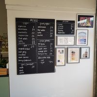 Drinks menu at Studio 28 Patisserie in Newcastle Upon Tyne