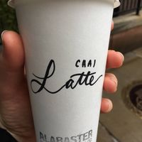 Chai Latte at Alabaster Coffee in Williamsport