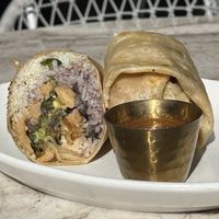 Fajita Burrito (made vegan)  at Tocaya Modern Mexican in West Los Angeles