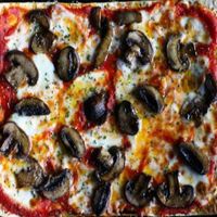 Cremini Mushroom Pizza at Boheme Cafe and Bar in Houston