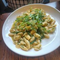 Pasta and samphire at Watson and Walpole in Framlingham