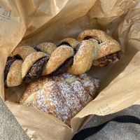 Huge Chocolate twist  at La Revuelta in Granada