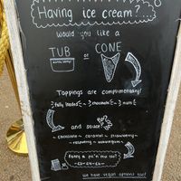 Sign  at Aunty Betty's in Stonehaven