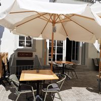 Outdoor seating at DORY & DU in Baden