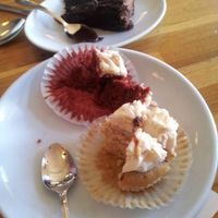 Cupcakes and chocolate cake at Sipz Fusion Cafe - North Park in San Diego