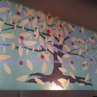 Wall art 💜 at Sipz Fusion Cafe - North Park in San Diego