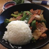 Mongolian beef with brocolli at Sipz Fusion Cafe - North Park in San Diego