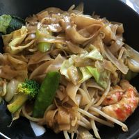 Shrmp noodles at Sipz Fusion Cafe - North Park in San Diego