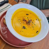Pumpking soup at Barbaflorida Cafè in Valldemossa