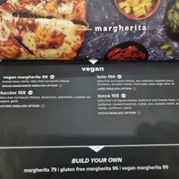 Vegan menu. at Col'Cacchio - Canal Walk (Halaal) in Cape Town