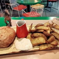 Wellington option from the menu at Athens Vegan Burgers in Athens