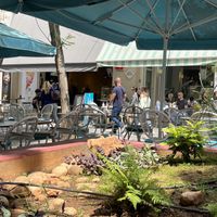 Patio  at Athens Vegan Burgers in Athens