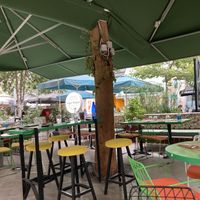 Seating at Athens Vegan Burgers in Athens