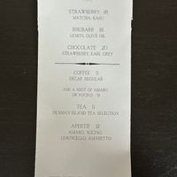 June 2025 dessert menu at Folke in Vancouver