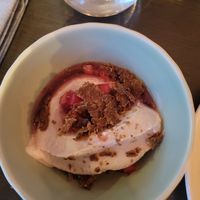 rhubarb sundae at Folke in Vancouver