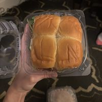 NON VEGAN spicy basil burger  at Plant B in Chicago