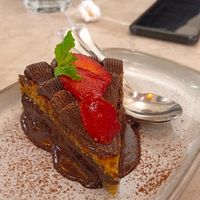 Orange and chocolate cake at Thank Gourd in Mumbai