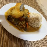 Estofado de berenjena  at Loving Hut Lince in Lima