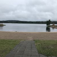 View from the terrace   at Nurmeksen Satamakahvila in Nurmes