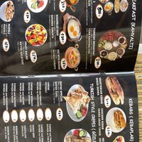 Updated menu  at Cafe Şafak in Nevsehir