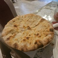 Massive, crispy lobiani at Cafe Laila in Mestia
