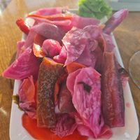 Mixed Pickles at Cafe Laila in Mestia