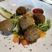Falafel parcels  at Valentines Restaurant in Barnard Castle