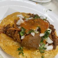 Taco dorado de birria de yaka   at Tacongo in Tijuana