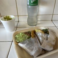 My order of a quesadilla taco and regular taco  at Tacongo in Tijuana