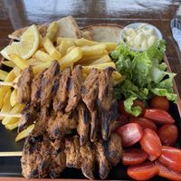 Meatless Skewers   at Pita Fan in Rhodes