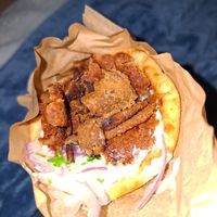 Vegan gyros at Pita Fan in Rhodes