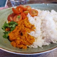 Dahl mit Reis at Mr. Vegan Foodbar in Apeldoorn