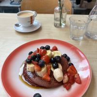 Vegan blue magic deluxe 🥞  at Moak Pancakes - Pijp in Amsterdam
