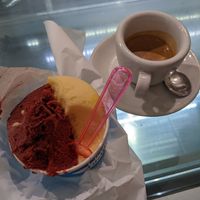 Blackberry and apricot sorbet at Gelateria Ciccio Adelfio in Palermo