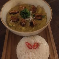 India meets Bali - red lentil and sweet potato curry  at The Sage Bali in Pemuteran