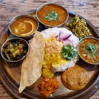 Vegan set meal at TANE in Beppu