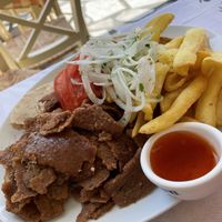 Vegan gyros plate  at Kantirimi Grill House in Symi