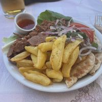 Vegan gyros plate  at Kantirimi Grill House in Symi