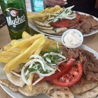Vegan gyros   at Kantirimi Grill House in Symi