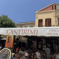 Outside  at Kantirimi Grill House in Symi