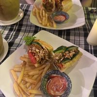 Banh mi's pork & duck   at Ken Vegetarian and Coffee in Hoi An