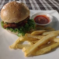 Burger was just ok. Mooshy at Ken Vegetarian and Coffee in Hoi An