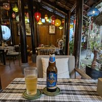 Tiger Beer at Ken Vegetarian and Coffee in Hoi An
